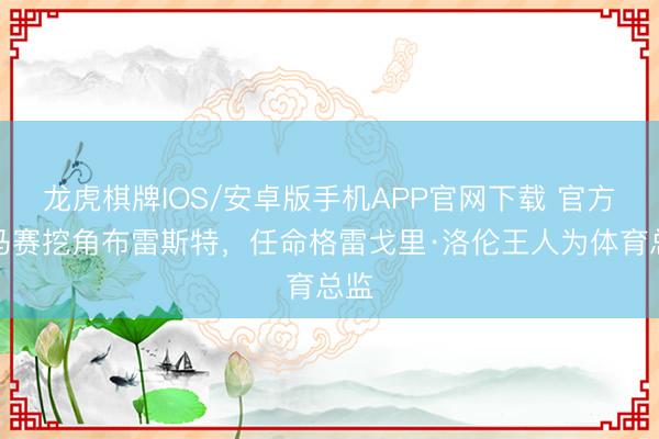 龙虎棋牌IOS/安卓版手机APP官网下载 官方:马赛挖角布雷